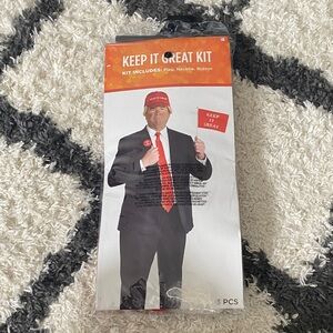 Black Suit with Red Tie Costume Kit